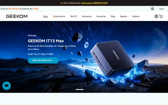 GEEKOM España storefront