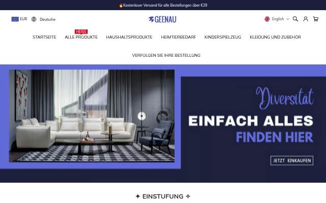 Geenau storefront