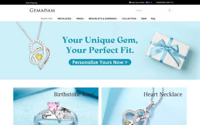 Personalized Birthstone Rings storefront