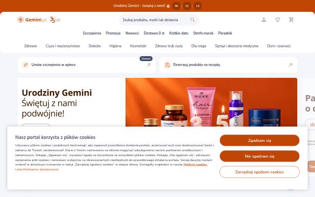 Startseite von Gemini.pl