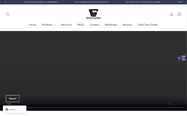 Gemloader storefront