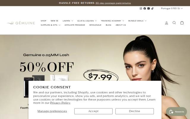 Gemuine Beauty storefront