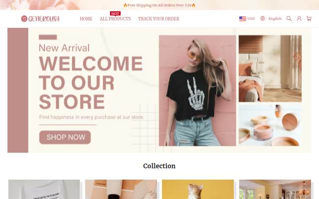 Generousa storefront