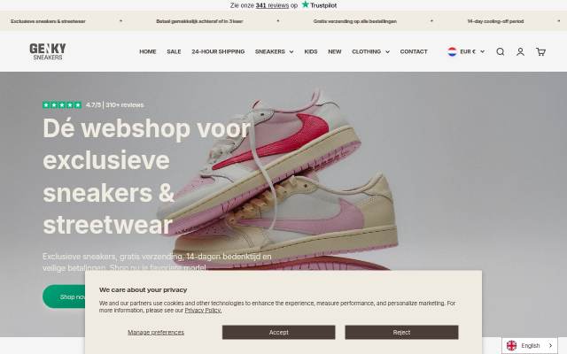 Genky Sneakers storefront