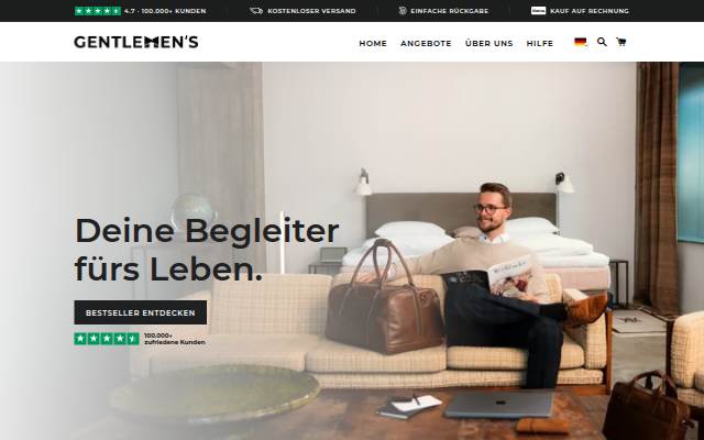 Gentlemen's storefront