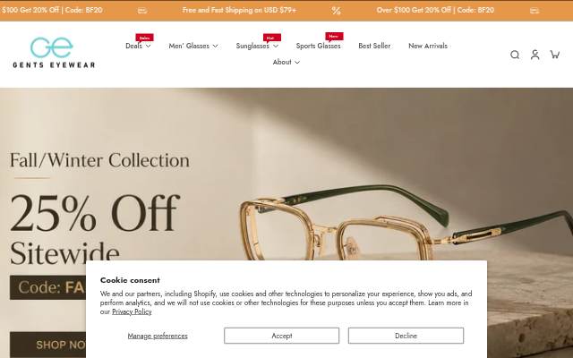 Gentseyewear storefront