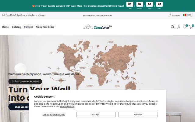 GeoArte storefront