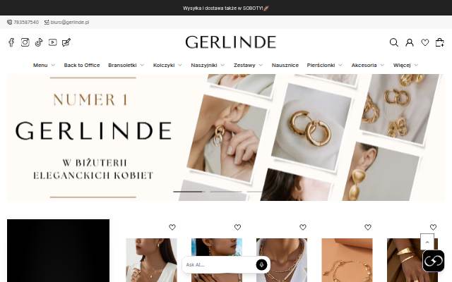 GERLINDE - Biżuteria, która podkreśli Twoje piękno storefront