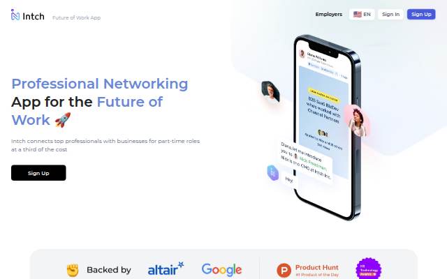 Intch — Professional Networking App for the Future of Work storefront