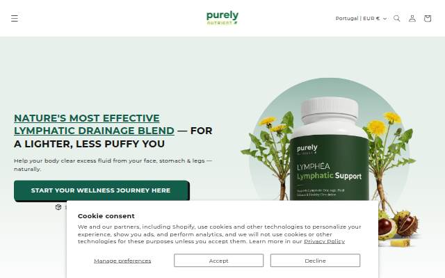 Purely Nutrient storefront