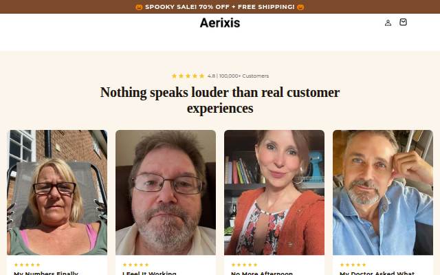 Aerixis storefront