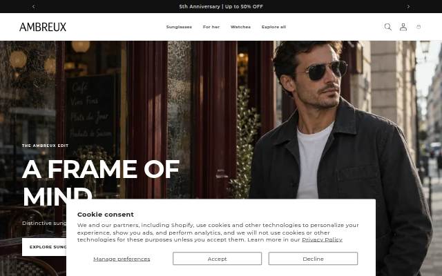 Ambreux storefront