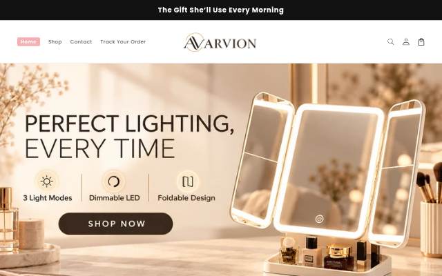 Startseite von ARVION