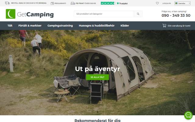 Campingutrustning & campingtillbehör storefront