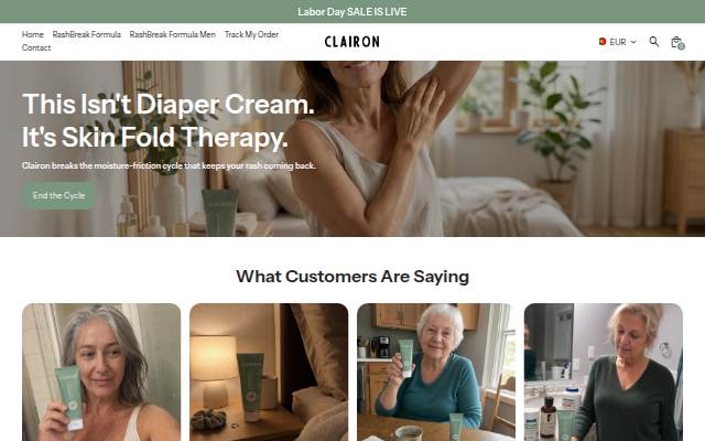 Clairon storefront