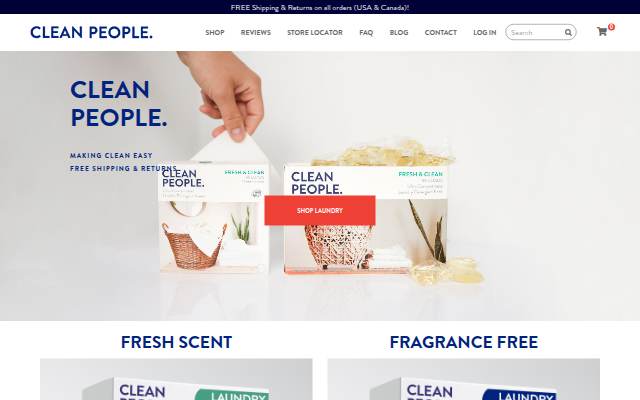 Clean People storefront
