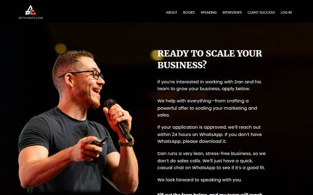 Startseite von Work With Dan Henry