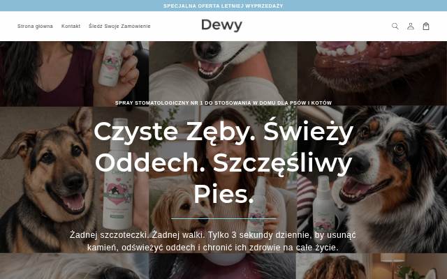 Startseite von Dewy