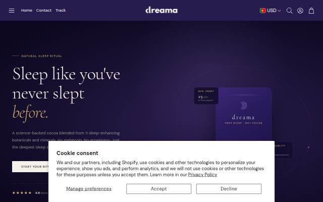 Dreama storefront