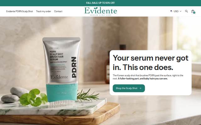 Startseite von Evidente
