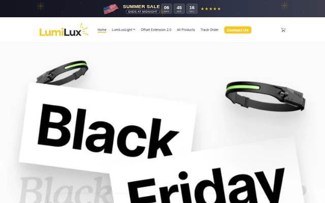 LumiLux storefront