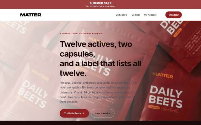 Matter — Daily Beets storefront