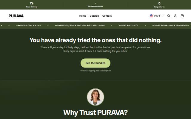 purava storefront