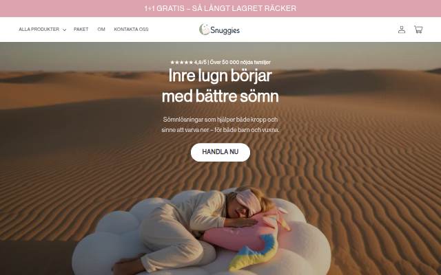 Snuggies storefront