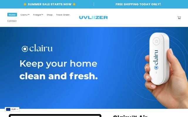 UVLIZER storefront