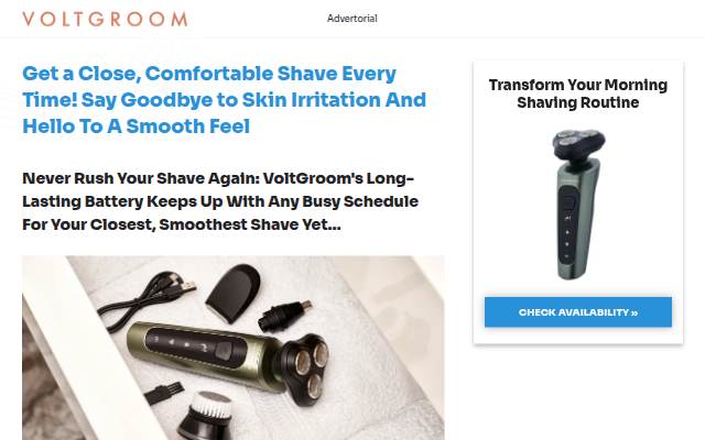 VoltGroom storefront