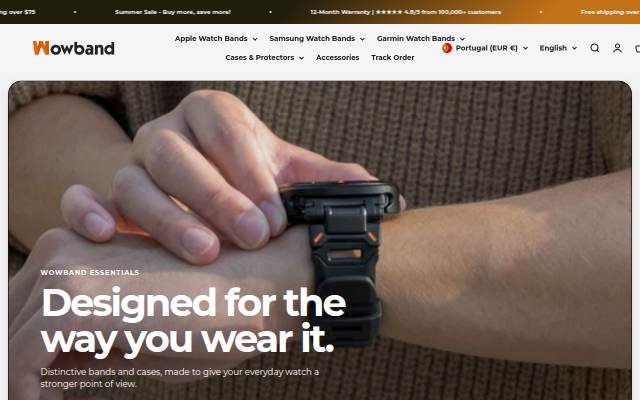 Wowband storefront