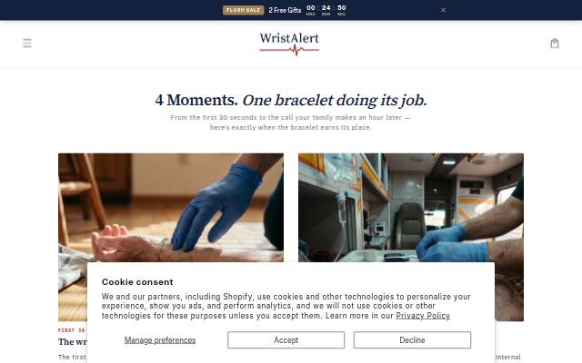 WristAlert storefront
