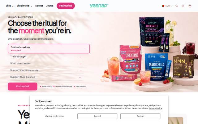 Yesnap storefront
