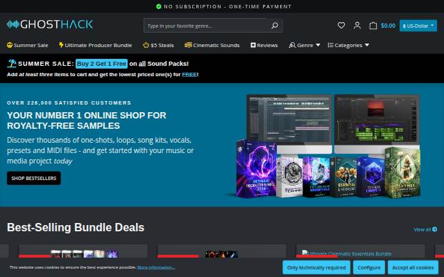 Ghosthack - Online Store storefront