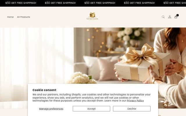 Giftboxxgalore storefront