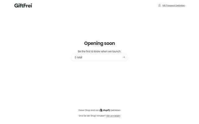 GiftFrei storefront