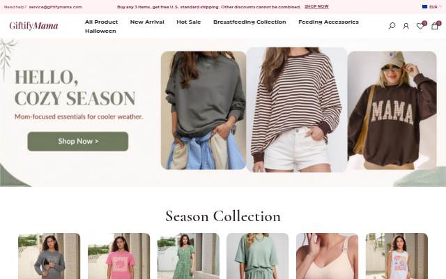 Giftifymama storefront