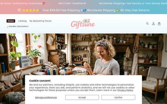 giftsune.com storefront