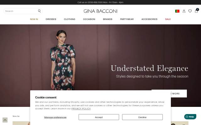 Gina Bacconi storefront