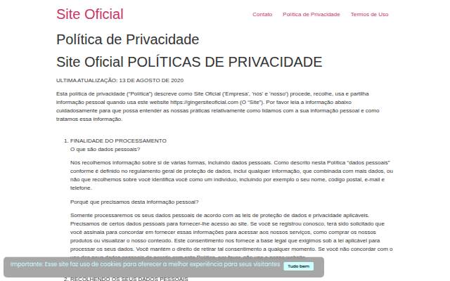 Site Oficial storefront