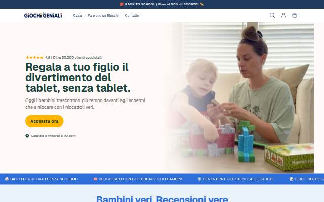 Giochi-geniali.com storefront