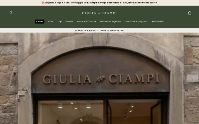 Giulia Ciampi storefront