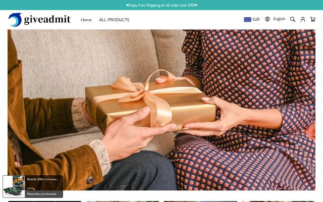 Giveadmit storefront