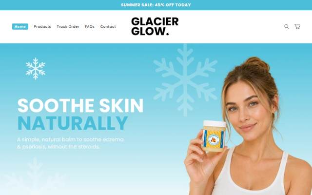 Glacier Glow storefront