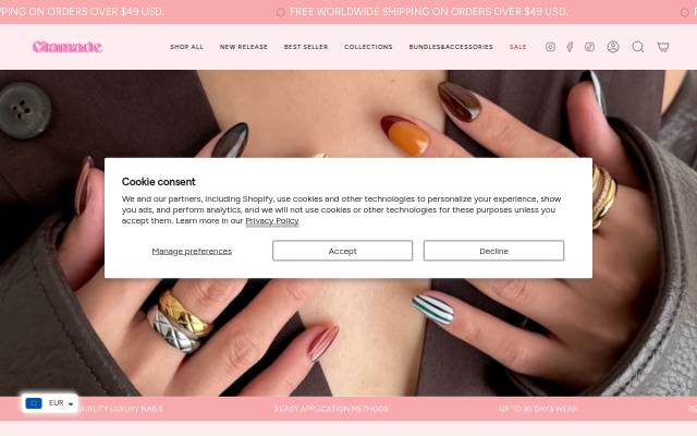 Glamade storefront