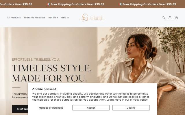 glarith storefront