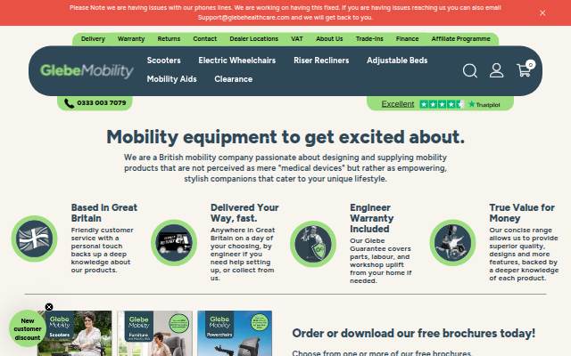 Glebe Mobility storefront