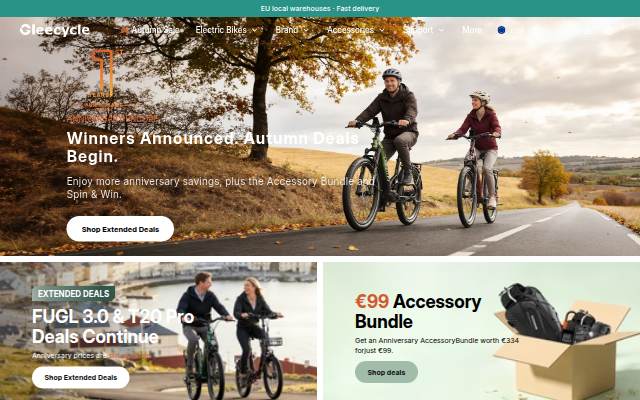 Gleecycle storefront