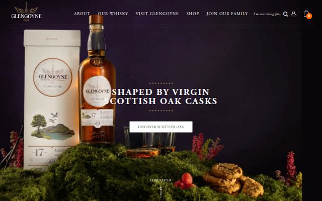 Startseite von Glengoyne