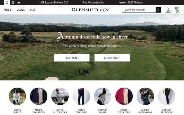 Golf Clothing storefront
